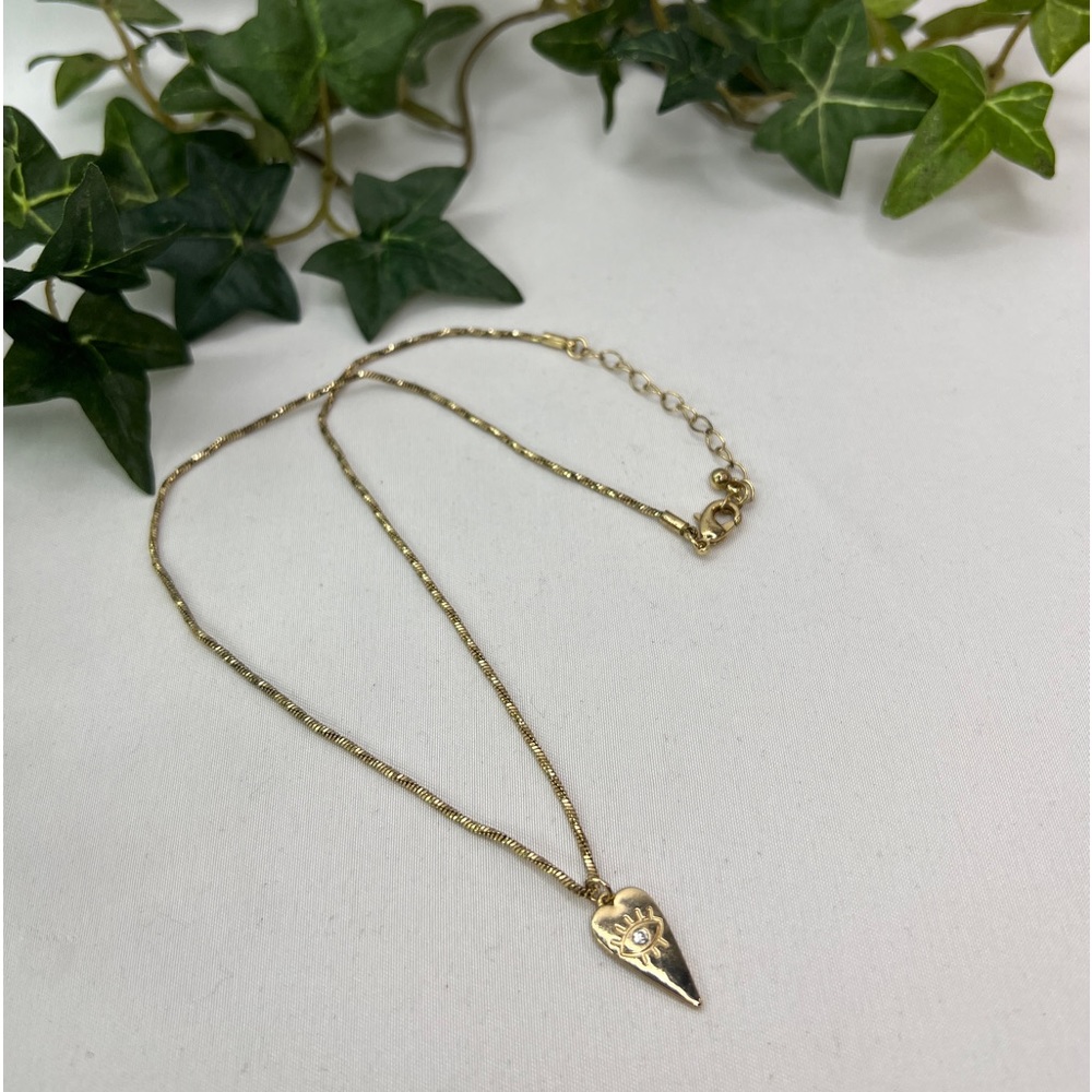 Evil Eye Heart Necklace